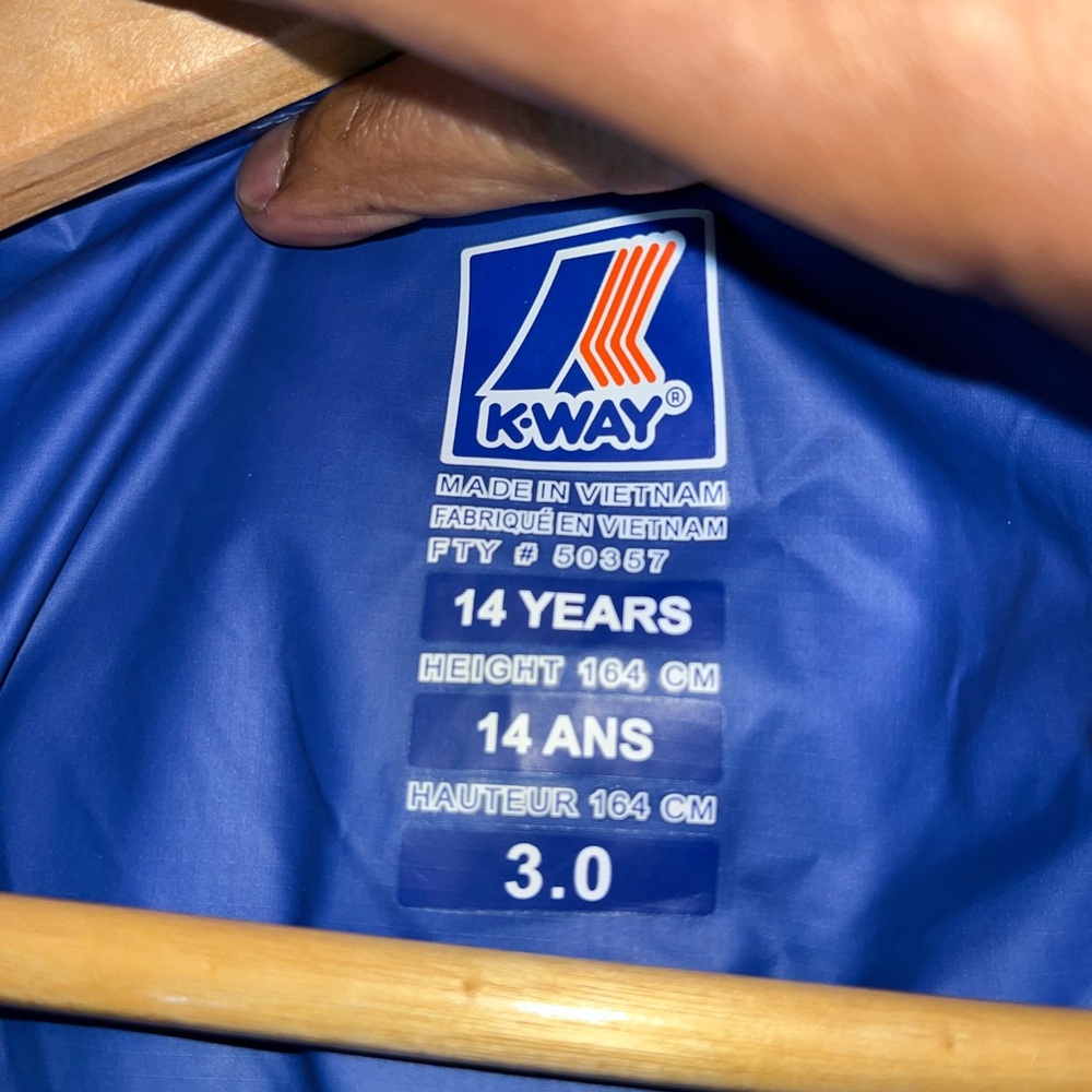 K-Way Royal Blue Lightweight Jacket - Picture 6 of 8